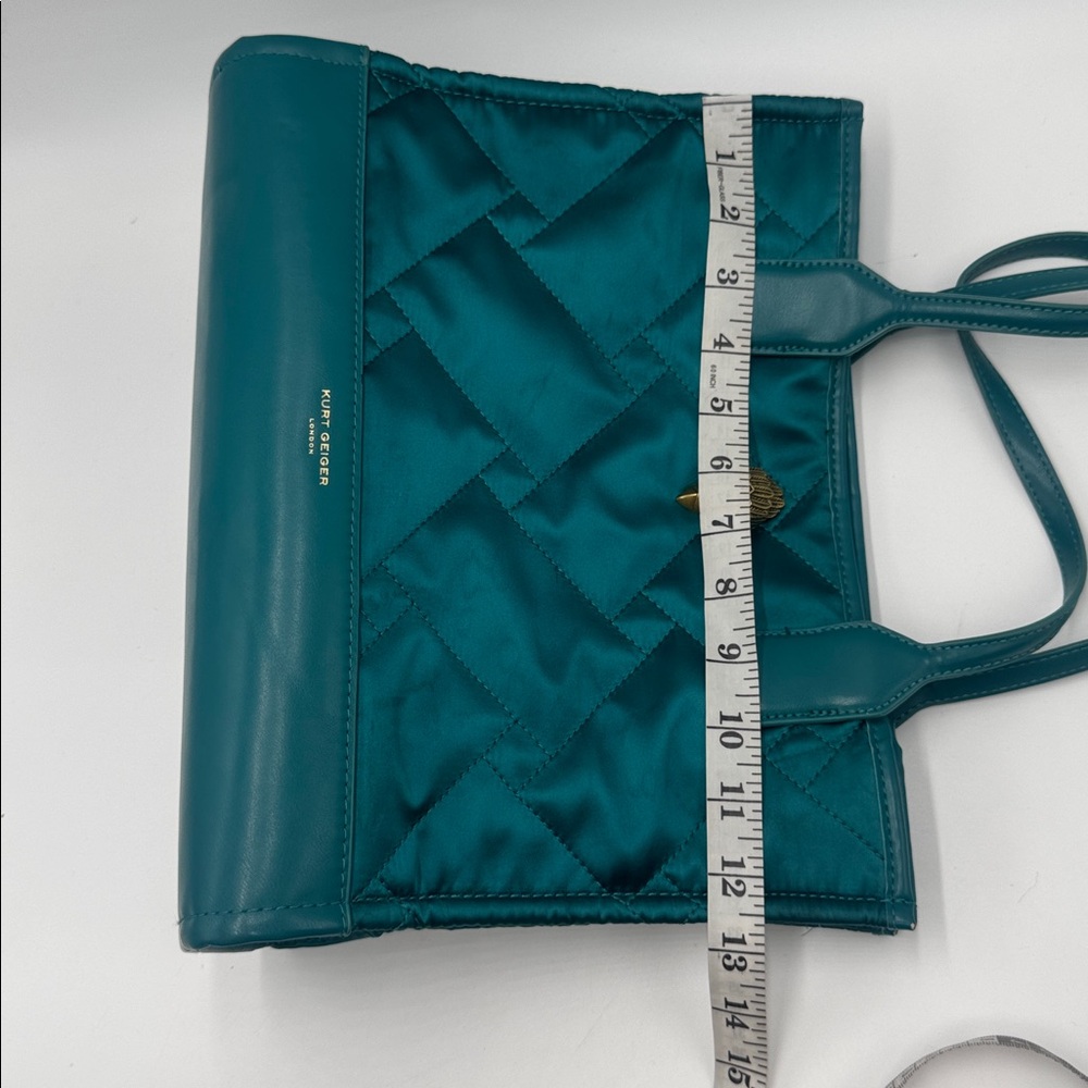 Kurt Geiger London Teal Quilted Tote Bag - Picture 12 of 17